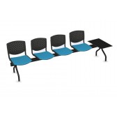 Cadeiras de Sala de Espera/Recepção 4 Lugares + Mesa