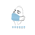 Máscara de Proteção Reutilizável (3 Camadas) - Lavável -